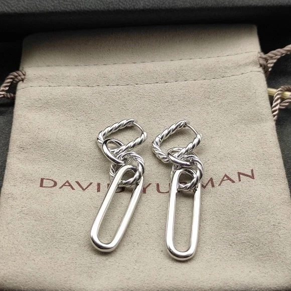 David Yurman 925 silver earrings - Picture 4 of 6